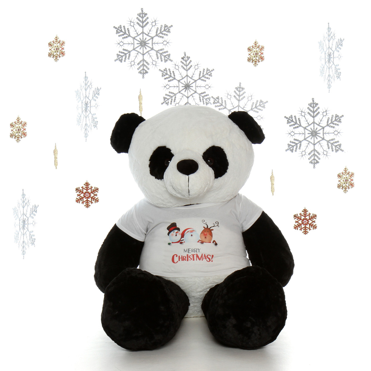 5 foot Christmas Panda Teddy bear from Giant Teddy Brand