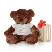 5ft Big Chubs Mocha Brown Teddy Bear for Valentine's Day