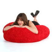 56in Diagonally Measured Giant Heart Cushion for Valentine's Day