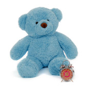 2.5 ft Big Blue Teddy Bear Sammy Chubs from Giant Teddy