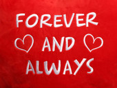 Forever and Always Heart Design (Close Up)