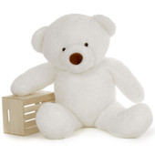 5 Foot White Teddy Bear with Premium Fluffy Soft Fur
