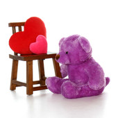 3ft Lila Chubs Purple Teddy Bear
