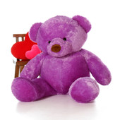 Huge 5ft (60in) Purple Bear Lila Chubs