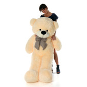 5ft Life Size Cozy Cuddles Cream Teddy Bear