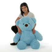 Big Blue Teddy Bear Sammy Chubs 38in