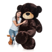 Giant Teddy Brand Biggest Teddy Bear - 7 Foot Tall Chocolate Brown Valentine's Day Stuffed Animal