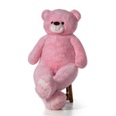 Super Soft Big Plush Stuffed Pink Teddy Bear by Giant Teddy Bear - Unique Valentine's Day Gift