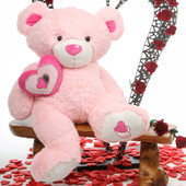 Cutie Pie Big Love pink teddy bear 42in