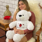 Super Cute Big Giant Teddy Brand Teddy with Rose and Mothers Day T-shirt option