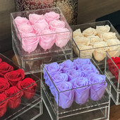 Luxury Preserved Roses In Acrylic Box From Studio De La Rose
