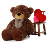 5ft Best Selling Life Size Teddy Bear Sunny Cuddles beautifully soft mocha fur