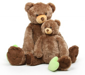 Sweetie Tubs mocha brown teddy bear 52in
