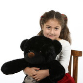 24 inch soft and Huggable  Black Teddy Bear
