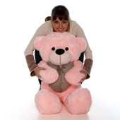 Lady Cuddles - 38 - Super Soft & Huggable, Pink Plush Bear
