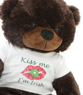 Kiss me I'm Irish T-Shirt St Patrick's Day Teddy Bear 24"