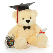 2 Foot Cozy Cream Graduation Teddy Bear