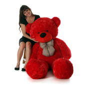Life Size Red Teddy Bear Bitsy Cuddles 60in