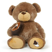 Adorable Brown Teddy Bear with Heart