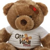 Get Well Soon Smiley Teddy Bear
