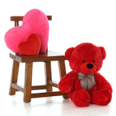 30in Best Gift Red Teddy Bear Bitsy Cuddles So Soft and Cuddly