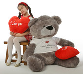 Diamond Shags Valentine’s Day Teddy Bear - 52in (Just hangin')