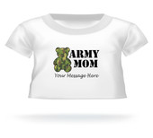 Personalized Camouflage Army Mom Giant Teddy Bear shirt
