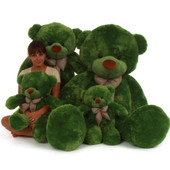 Green Lucky Cuddles Family portrait