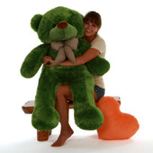 Life Size Green Teddy Bear Lucky Cuddles 48in