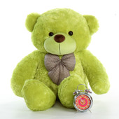 Huge 48in Lime Green Teddy Bear Ace Cuddles Family