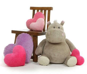 Adorable Big Stuffed Animal Hippo