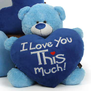 royal blue teddy bear