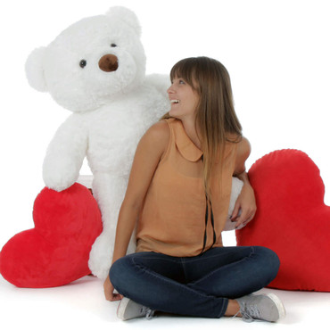 38in Giant Teddy Bear White Chubs (Model and Hearts NOT included)
