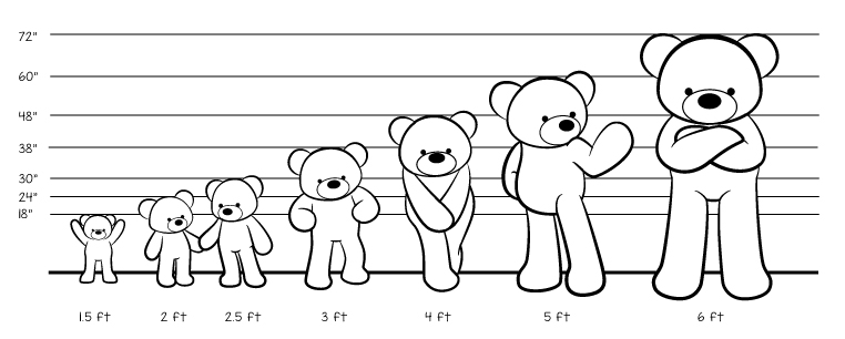 Teddy Bear Size Chart