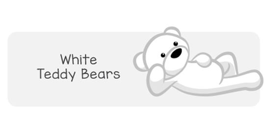 white teddy bears