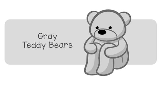 gray teddy bears