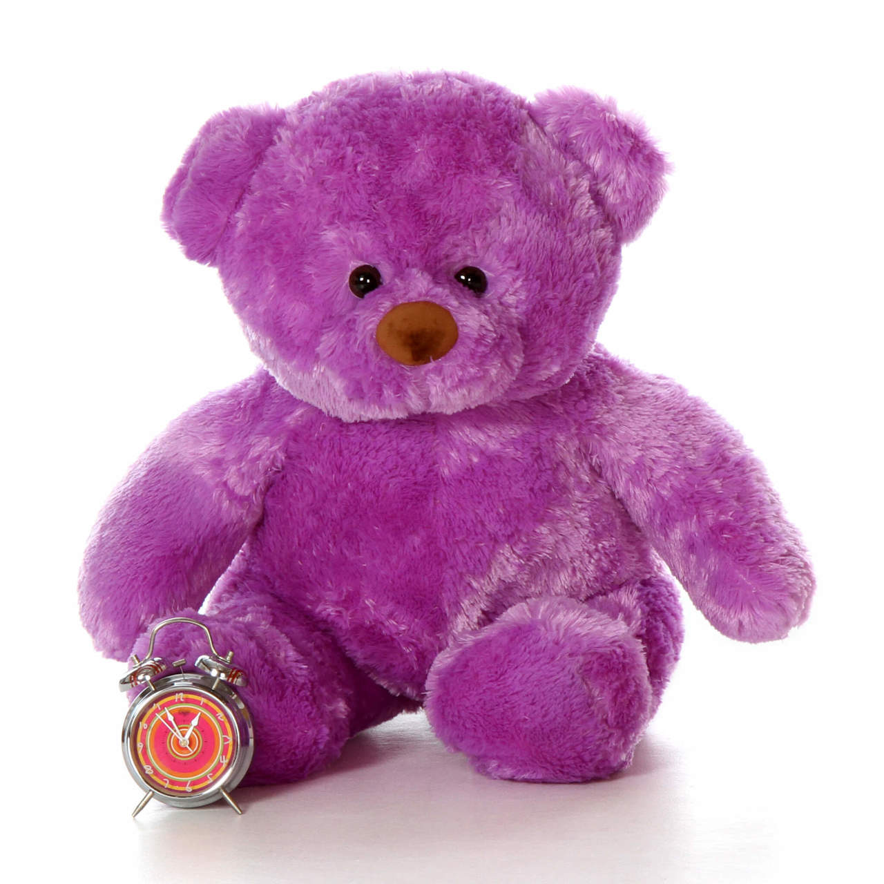 purple stuffed bear