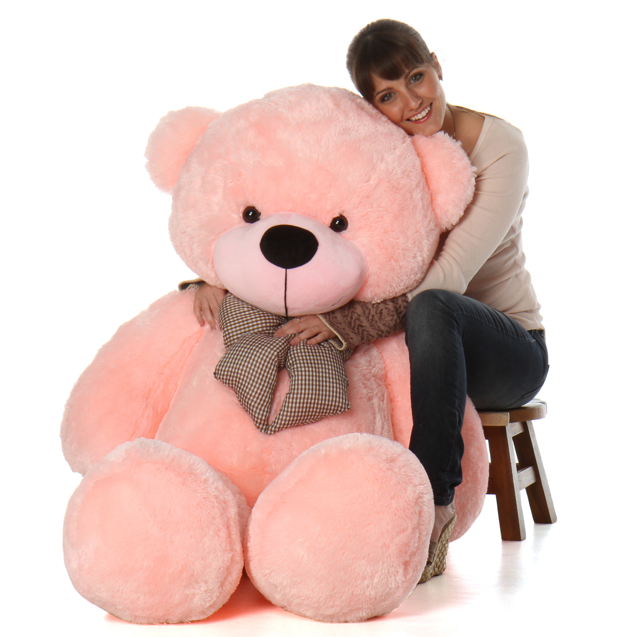 giant pink teddy