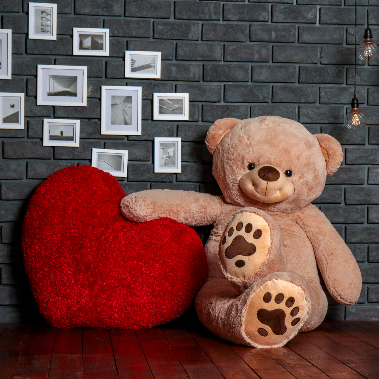 teddy bears with hearts wallpaper