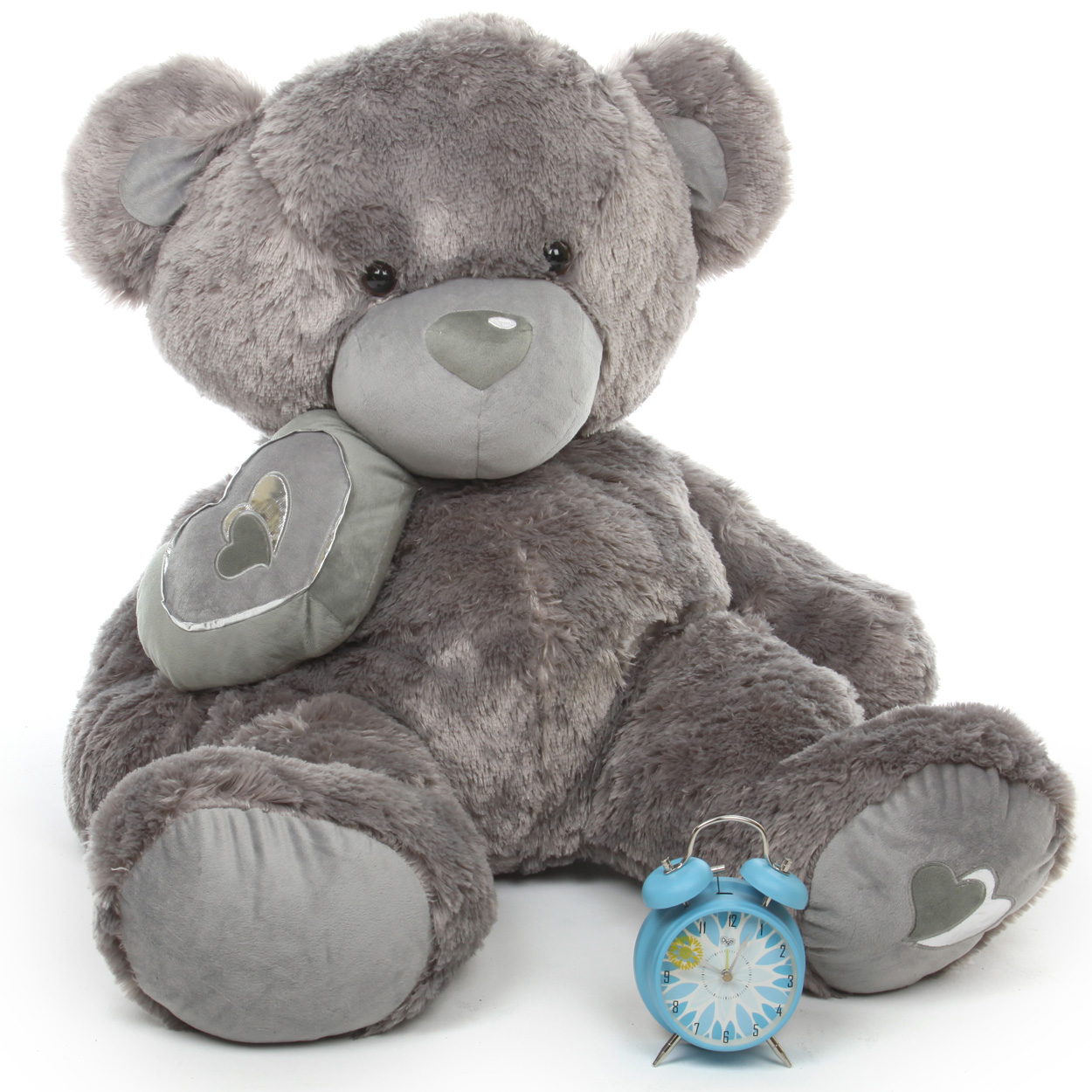 huge grey teddy bear