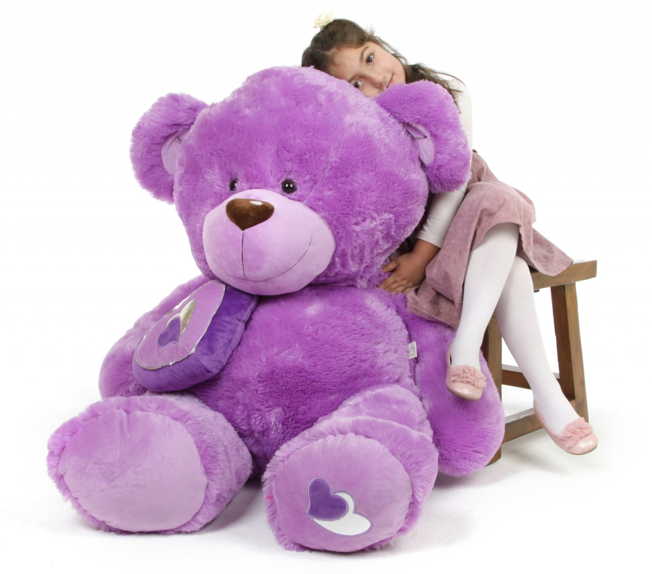 huge purple teddy bear