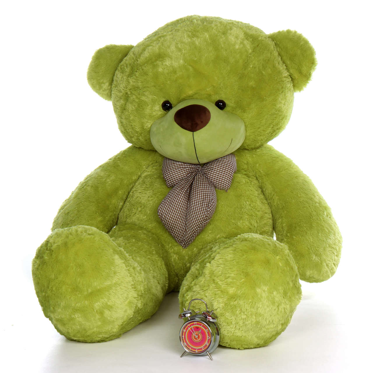 lime green teddy bear