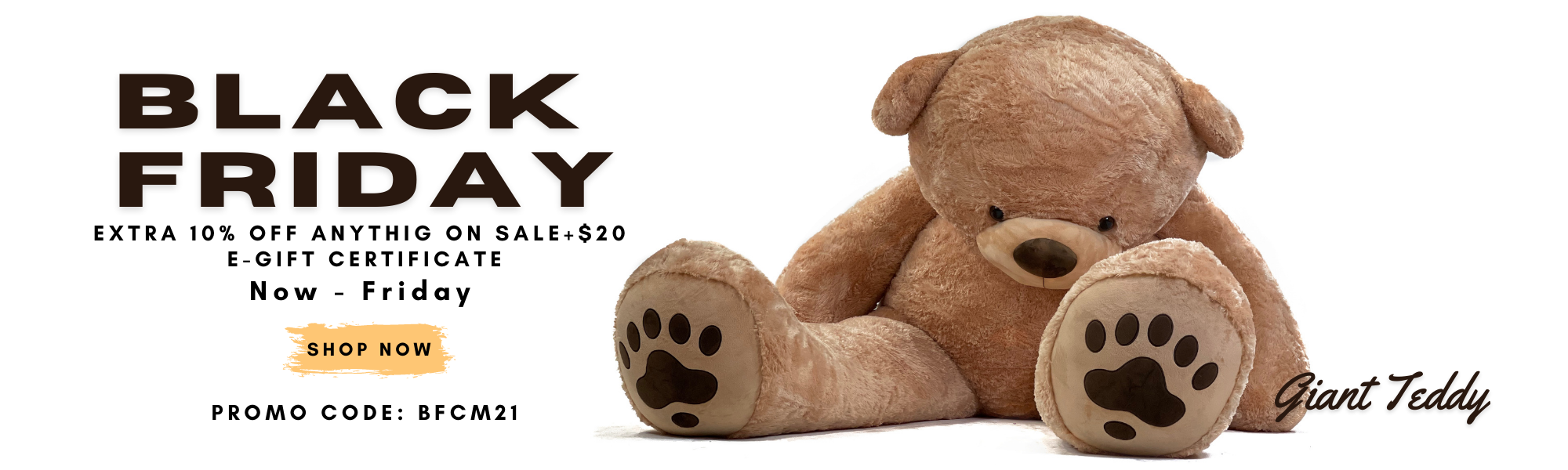 black friday big teddy bear