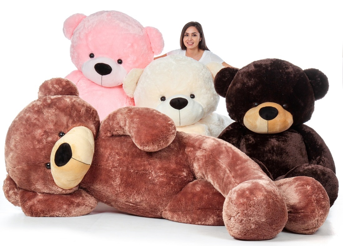 7 Foot Life Size Pink Giant Teddy Bear Cuddles The Biggest Teddy Bear