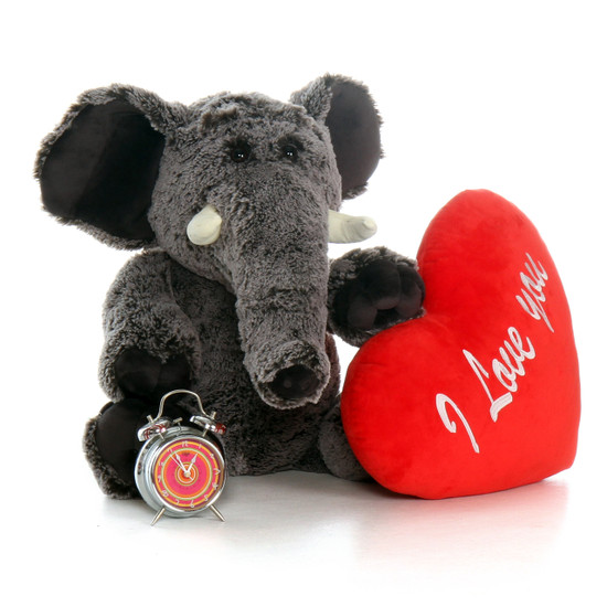 valentine's day elephant stuffed animal