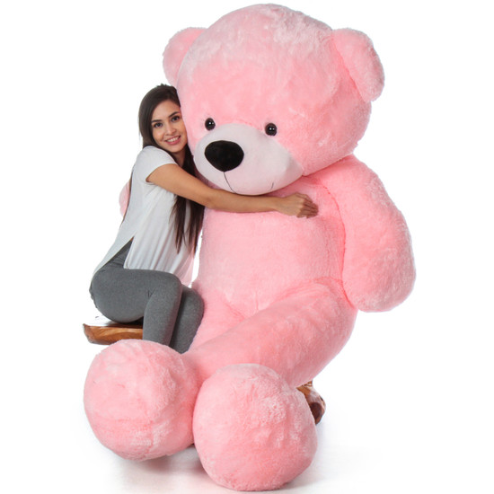 Buy 7 Foot Life Size Pink Giant Teddy Bear Cuddles - The ...