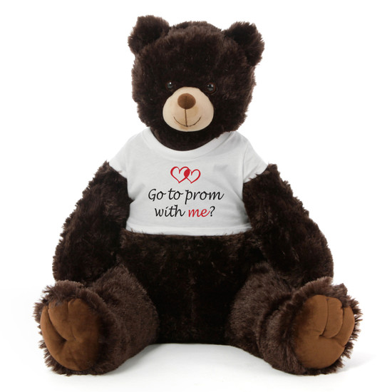 42in Personalized Giant Dk Brown Prom Teddy Bear Special 2014 Prom Gift