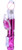 ZARA Rotating Rabbit Vibrator with 6 Telescopic Speeds - Hot Pink