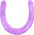 Jelly 17.5" Double Dildo - Purple