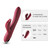 VENETIA Clitoris Stimulater Rabbit Vibrator - Wine